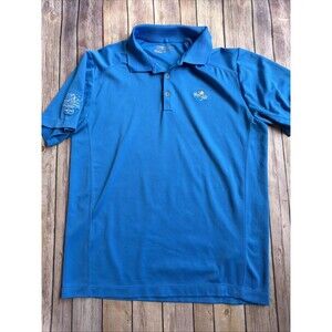 Nike Golf Polo Shirt Mens Medium Blue Bay Hill Arnold Palmer Performance